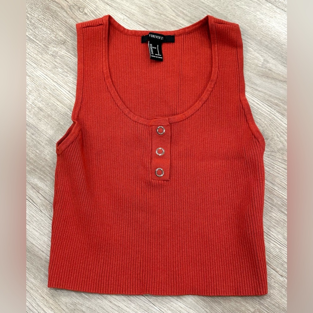 Forever 21 Orange Crop Top